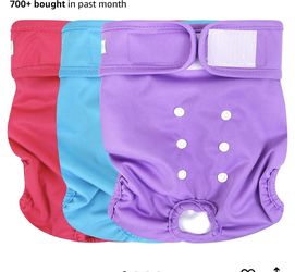 Washable Dog Diapers New Sizes Small & Medium $5 Each 