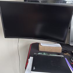 27 inch sceptre 75hz curved monitor (hdmi cable and mounting included)