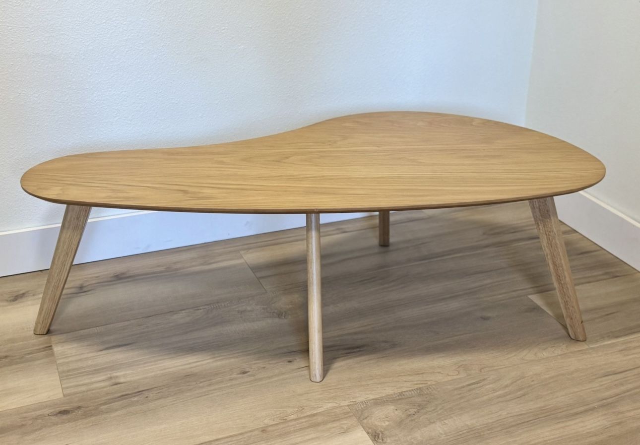Mid-century Oak Wood Coffee Table 