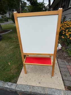 IKEA Double Sided Art Easel White Board Chalk Board Black Board