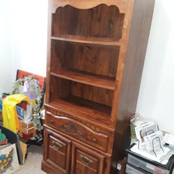 Bookshelf with light