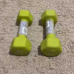 5 Lb Neoprene Dumbbell set of 2