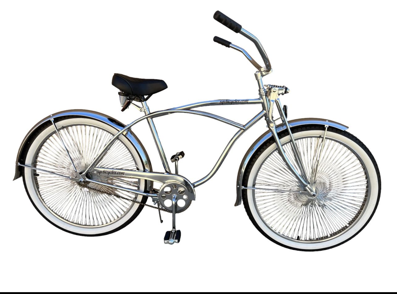 26" Lowrider Complete Bike Black/Chrome or 26" Lowrider Complete Bike Chrome