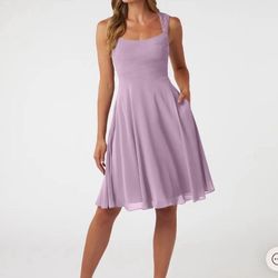 Azazie Vina Knee Length Dress Size 4