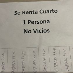Se Renta Cuarto 1 Persona