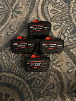 Milwaukee 12.0ah batteries-$170 each