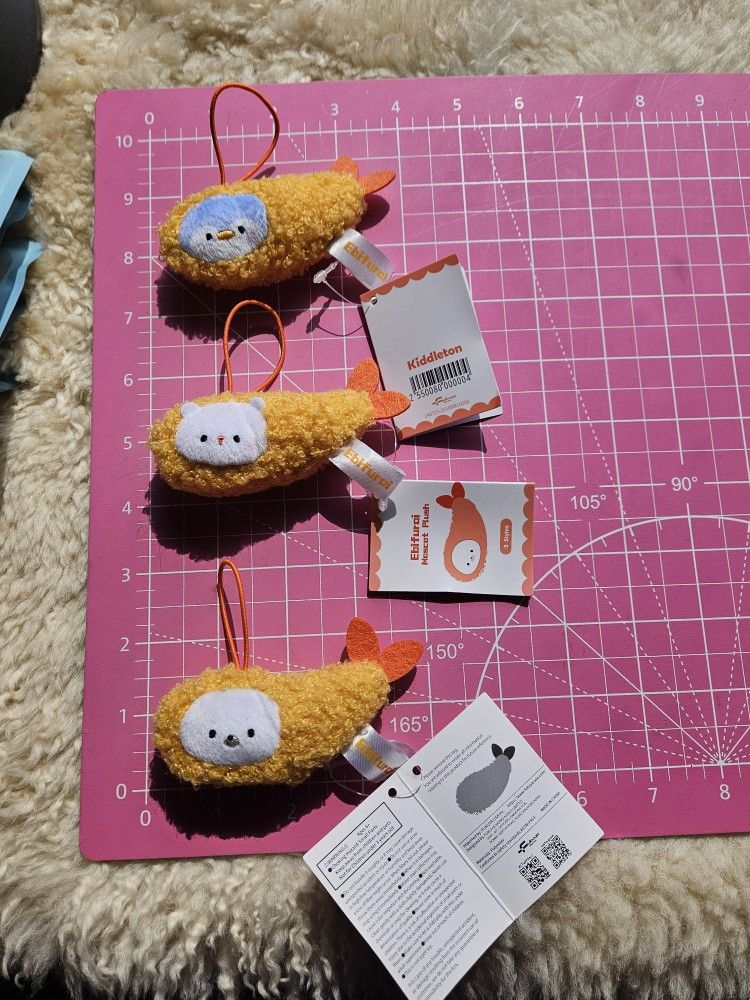 3pc Ebifurai Mascot Plush + Freebie
