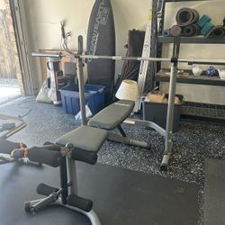 Bench Press, Weights, And Bars