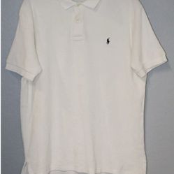 Ralph Lauren White  terry cloth polo