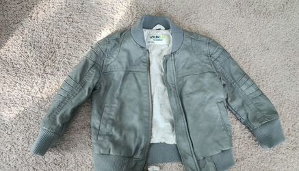 2t Oshkosh Leather Baby Jacket