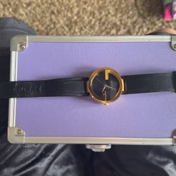Real Gucci Watch With Real Leather 
