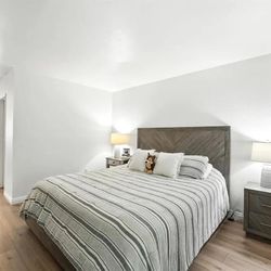 Bed Frame, Dresser And Nightstand Set