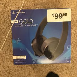 PlayStation gold wireless Headset