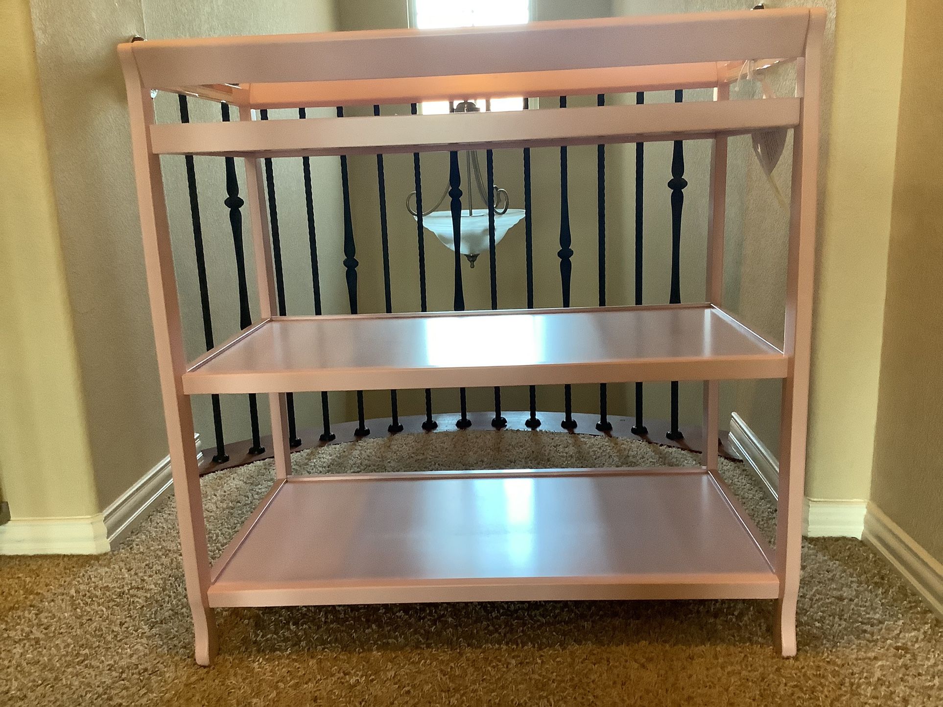 SUITE BEBE RILEY CHANGING TABLE PINK COLOR BRAND NEW $150