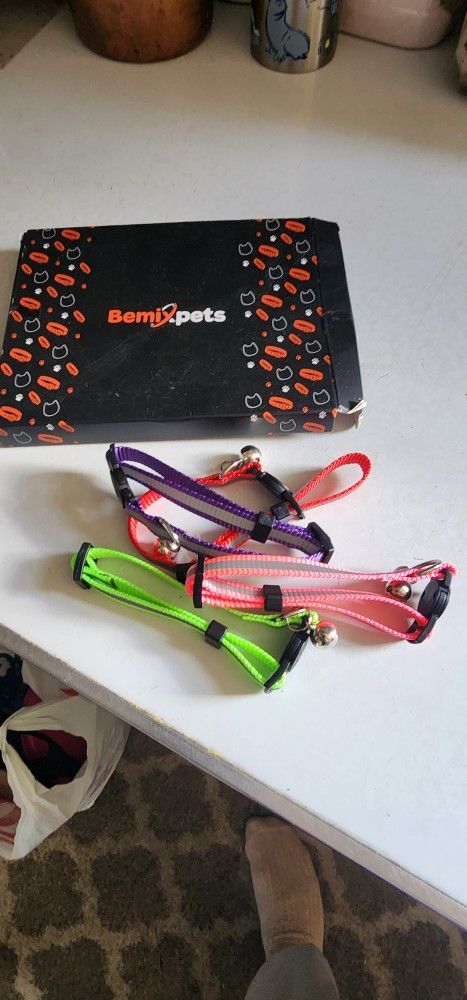 Bemix Pets Cat Collars 4 Total