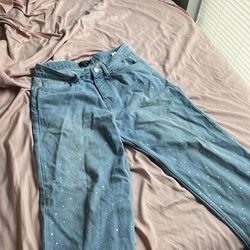 Boohooman rhinestone pants
