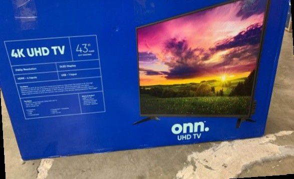 New ONN UHD 43 TV Warranty and Open Box 8H