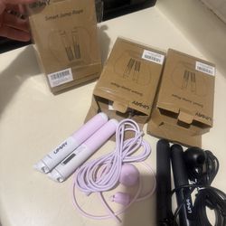 Weighted Cordless Jump Rope, Adjustable Length Ropes Ropeless with LCD Counter Display for Women Kids, Smart Skipping Rope with Ball for Burn Calories