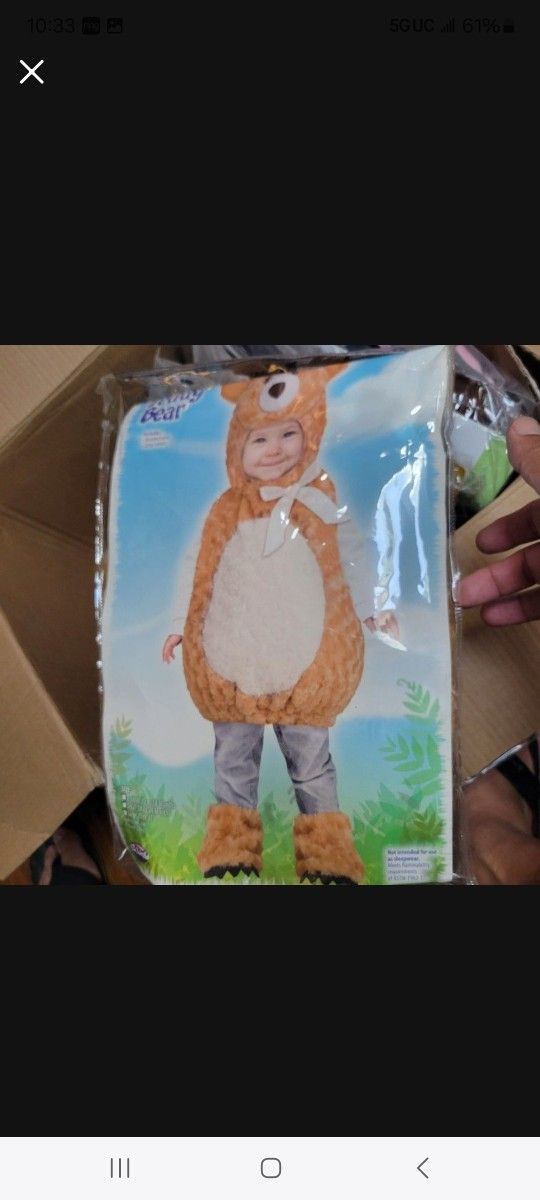 Soft And Cute Teddy Bear Costume 2-4T