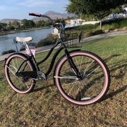 New Beautiful 🌸 Beach Cruiser Ladies Women’s Girls Bike Bicycle 26” Tires Standard Size Comfortable