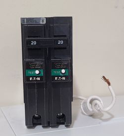EATON BR 20-Amp 2-pole AFCI Circuit Breaker BRL220CAF