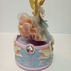 Rare 2003 Mattel Hallmark Barbie Swan Lake Figurine Wind-Up Music And Motion Box Tchaikovsky