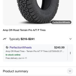 AMP A/T P 275/55/r20