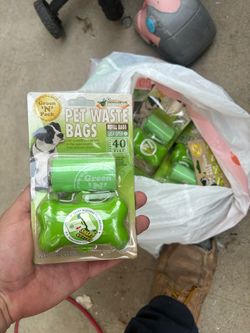 Waste dog bags