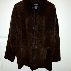 Men’s George Leather Suede Jacket Size L