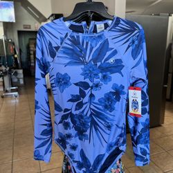 Women Hurley Blue Bathing Suit Size Medium 