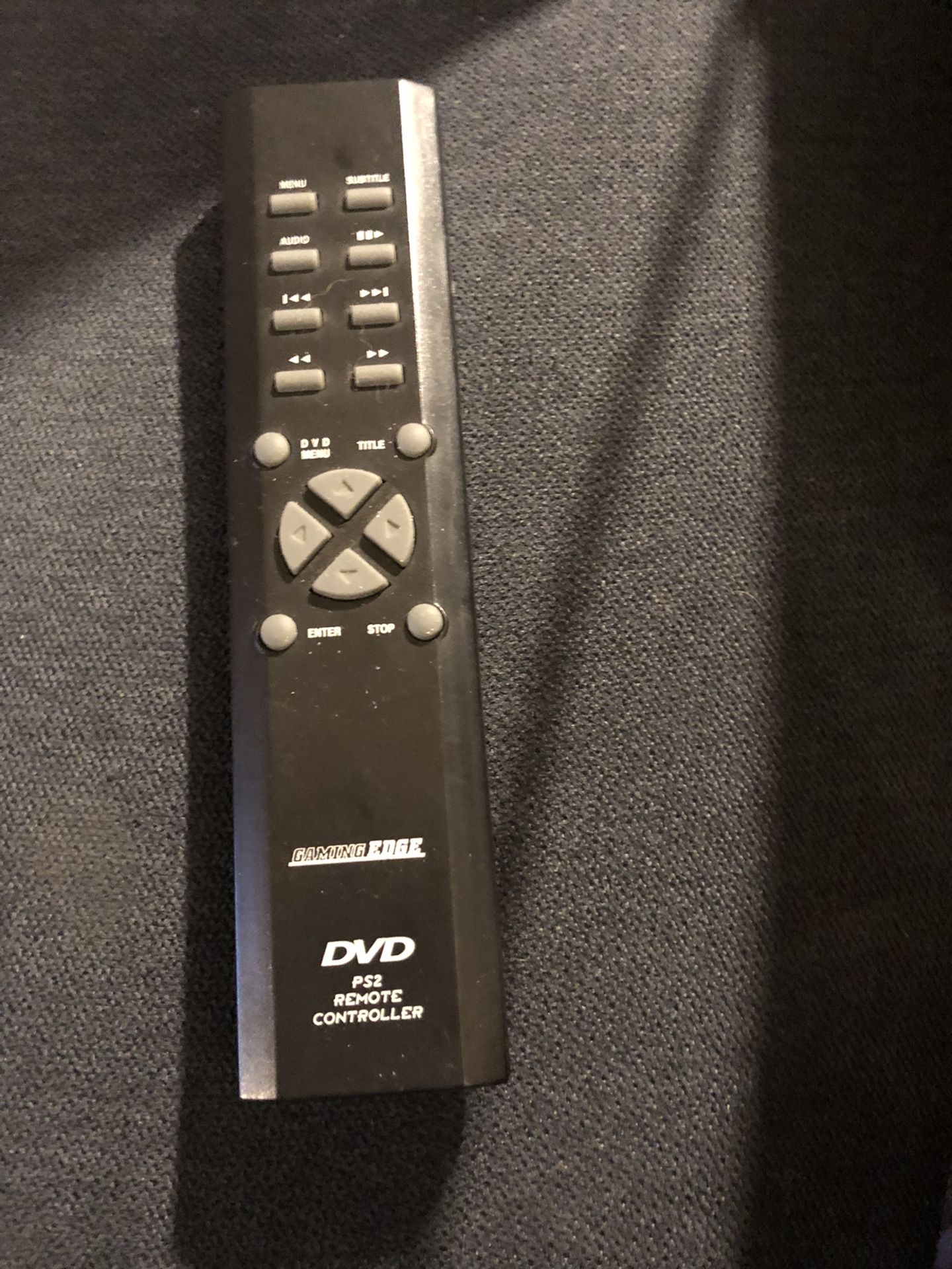 Gaming Edge Ps2 Dvd Remote Controller Only No Receiver