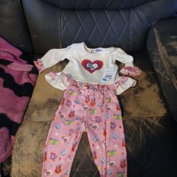 18 month  girl long sleeve outfit