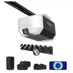 3/4 HP Smart Belt Drive Garage Door Opener with Motion Sensing Wall Control, Camera