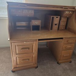 Vintage Roll Top Desk