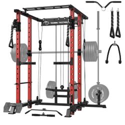 Squat Rack Red And Black 