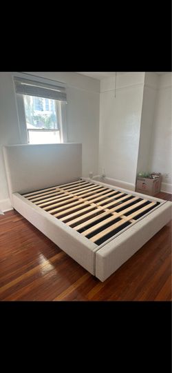 Queen Bed Frame with Storage