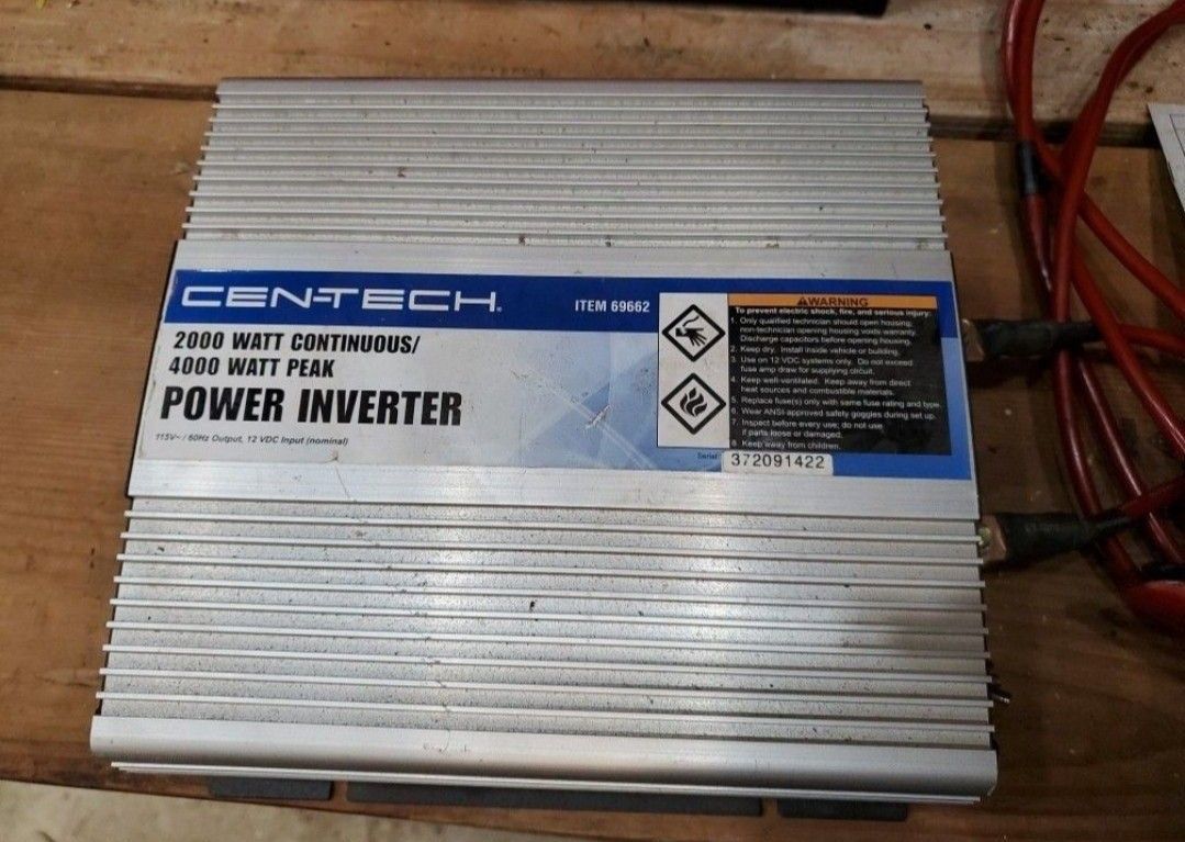 Cen-tech Power Inverter 2000 Watt for Sale in Ridgefield, WA - OfferUp