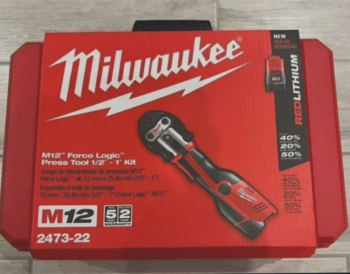 Milwaukee 2473-22 M12 FORCE LOGIC PRO PRESS TOOL KIT