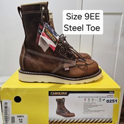 Carolina Steel Toe Work Boots Size 9