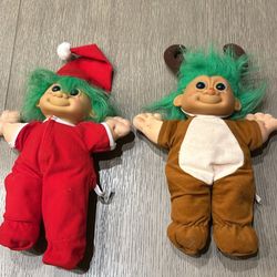 Extra Large 12” Russ Christmas Troll Dolls