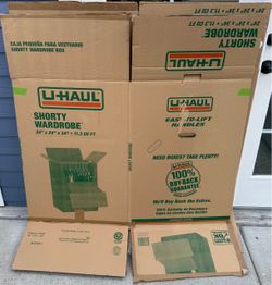 Used Uhaul Shorty Wardrobe Box