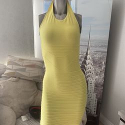 Bebe Yellow Dress
