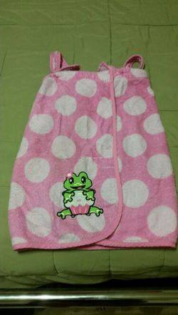 Little girls bath towel