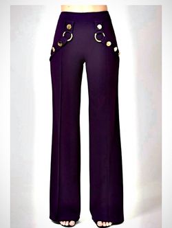 New Purple High Waist Pants