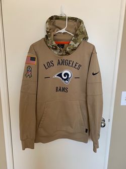 Nike LA Rams Hoodie Camouflage Sweater Polyester Men Sz Medium. Great Condition.