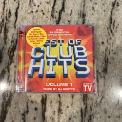 Best of Club Hits, Vol. 1 by DJ Geoffe **SEALED** Read Description