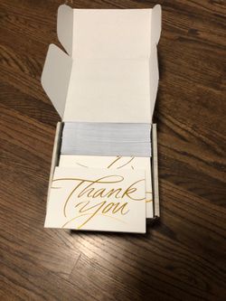 94 Blank “Thank You” cards