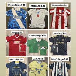 Men’s Soccer Jerseys Size Large & XL