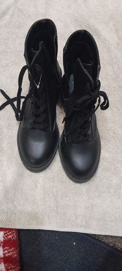 Black Womens Boots Size 10