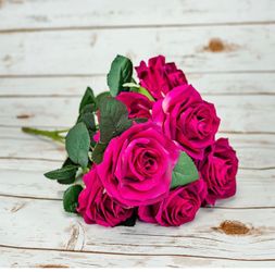 Silk rose flower 8 rose